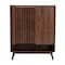 Baxton Studio Paricia Mid-Century Modern Walnut Brown Finished Wood Shoe Cabinet 235-13267-ZORO - alternate 5